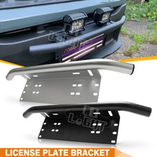 23 Zoll 59cm Kennzeichenhalter Bullbar Stoßstange LED Halterung Silber/Schwarz
