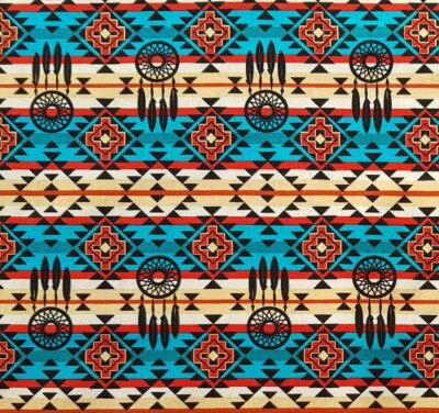Fat Quarter Navajo Cherokee Inka Azteken beeinflusst Traumfänger ideal für Masken