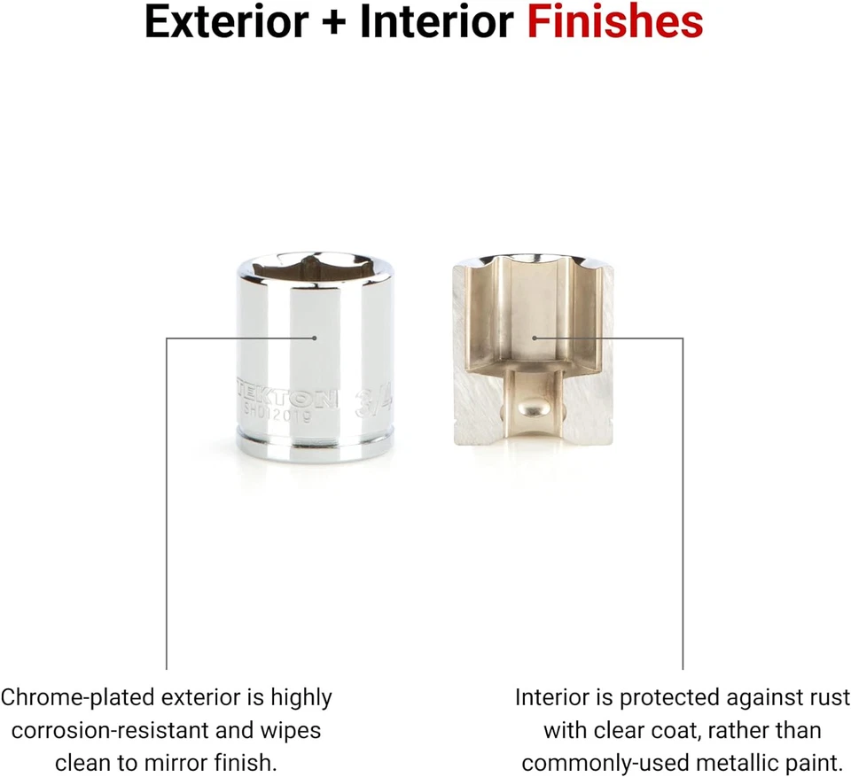 TEKTON 3/8 Inch Drive X 24 Mm 6-Point Socket | SHD12124 - Изображение 3 из 4