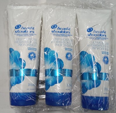 Head & Shoulders Deep Moisture Dandruff Hair Scalp Conditioner, 10.6oz, Lot of 3
