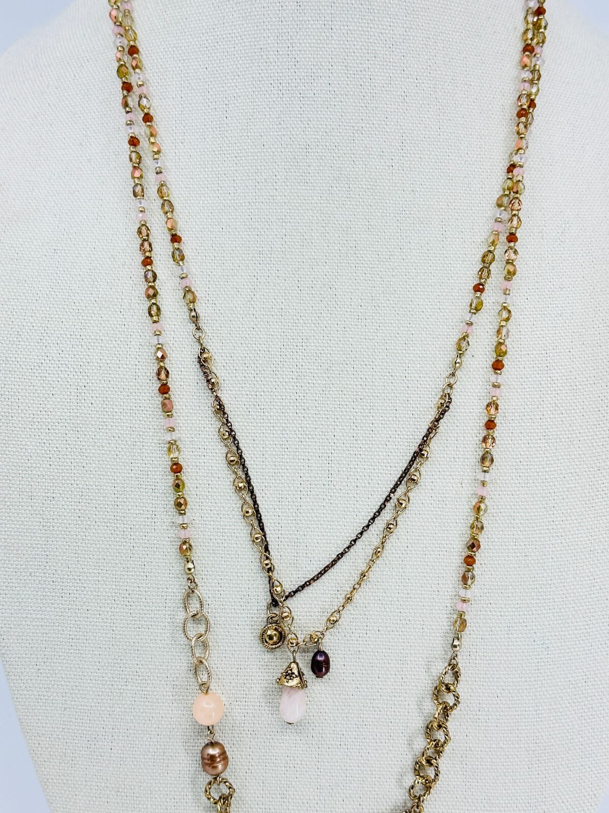 Chicos Necklace Layered Multi Strand Medallion St… - image 3