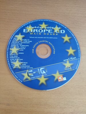 NAVTEQ VDO DAYTON SUPERCODE C-IQ MAJOR ROADS OF EUROPE 2006