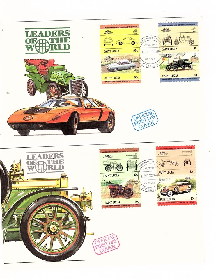 ST LUCIA FDC’s 6 covers and pack of papal visitation stamps  - Image 2 of 4