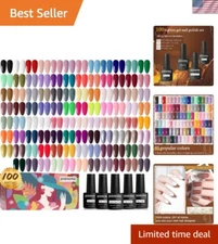 Ultimate 100 PCS Gel Nail Polish Set: 95 Colors with Matte & Glossy Finishes