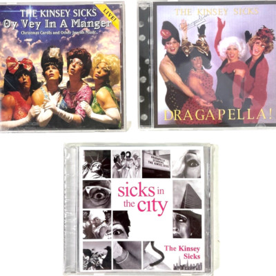 The Kinsey Sicks In The City Dragapella 3 CD Bundle Oy Vey Manger Live Christmas