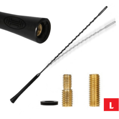 Passend für Mini Countryman Autoradio Antenne AM/FM Bienenstich Dachmast L 55cm schwarz