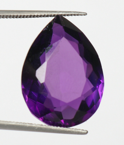 AAA+ Purple Amethyst 38.90 Ct. Pear Faceted Cut Loose Gemstone Gifts For Women - Picture 2 of 6