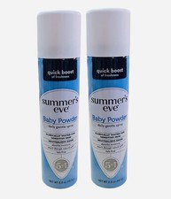 Summer's Eve Baby Powder Daily Gentle Feminine Spray, 2 oz Pack Of 2