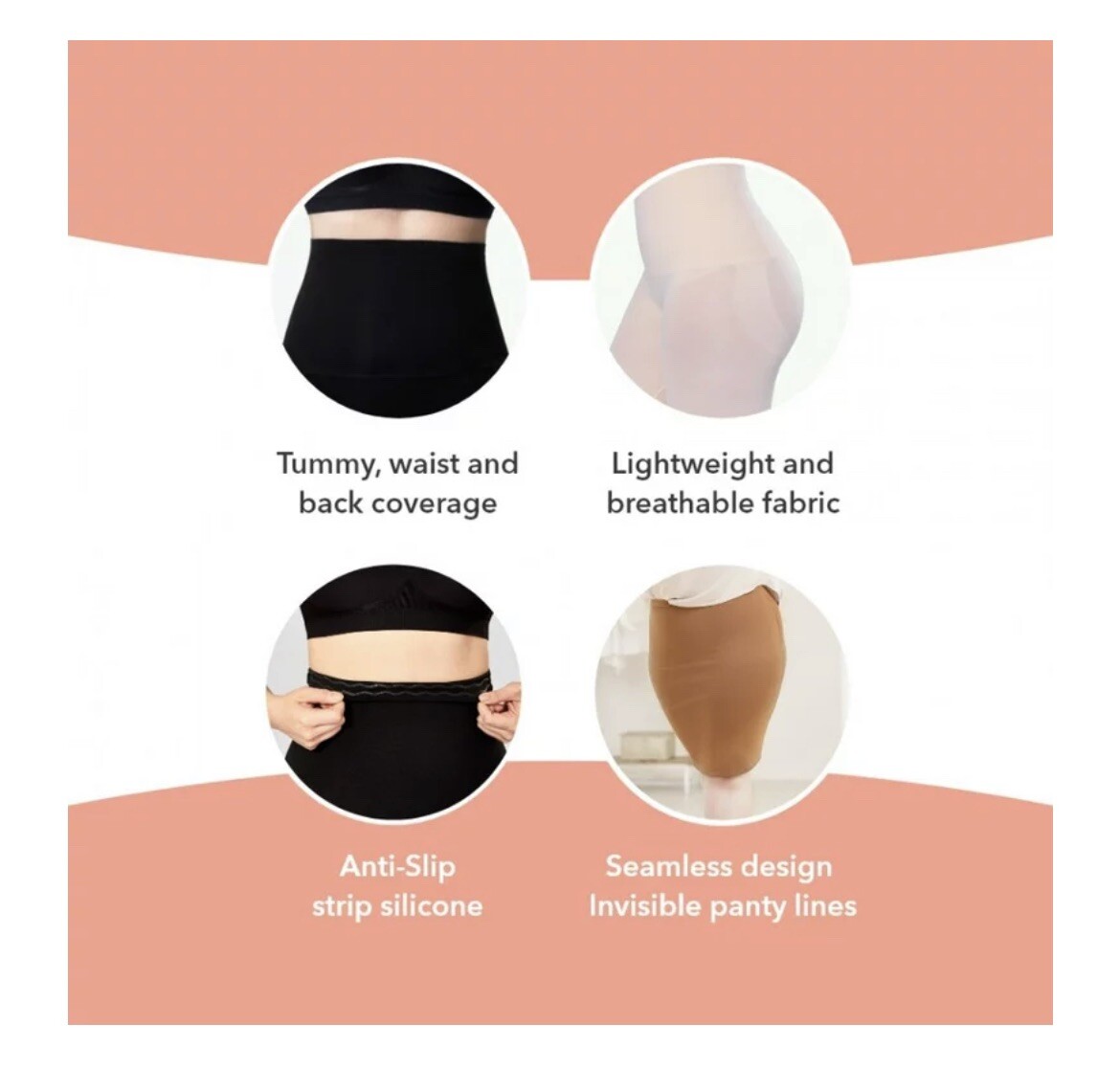 Shapermint Empetua Women’s All Day Every Day High Waisted Shaper Shorts