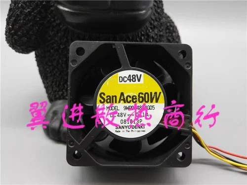San Ace 60W 9WP0648P4G05 6025 DC48V 0.1A 6CM 4-Wire Waterproof Cooling Fan