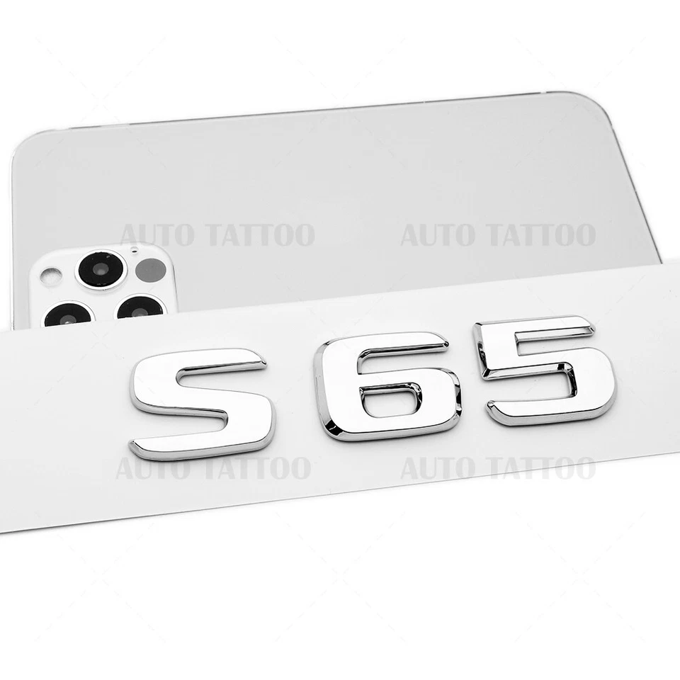 18-21 S 65 AMG Letter 3D Emblem Trunk Logo Nameplate Badge Decorate OEM Chrome — 第 4/4 张图片