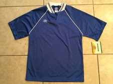UMBRO VINTAGE MADE IN USA ADULT SMALL BUTTON COLLAR SOCCER JERSEY NWT