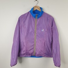 K-way Reversible Windbreaker Jacket Women's Small Pink Blue Lightweight