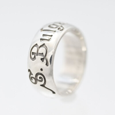 BVLGARI シルバー ロゴ入りリング BVLGARI シルバー ロゴリング