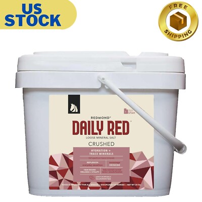 Rock Crushed Loose Mineral Salt Electrolyte Supplement for Horses (25 LBS)