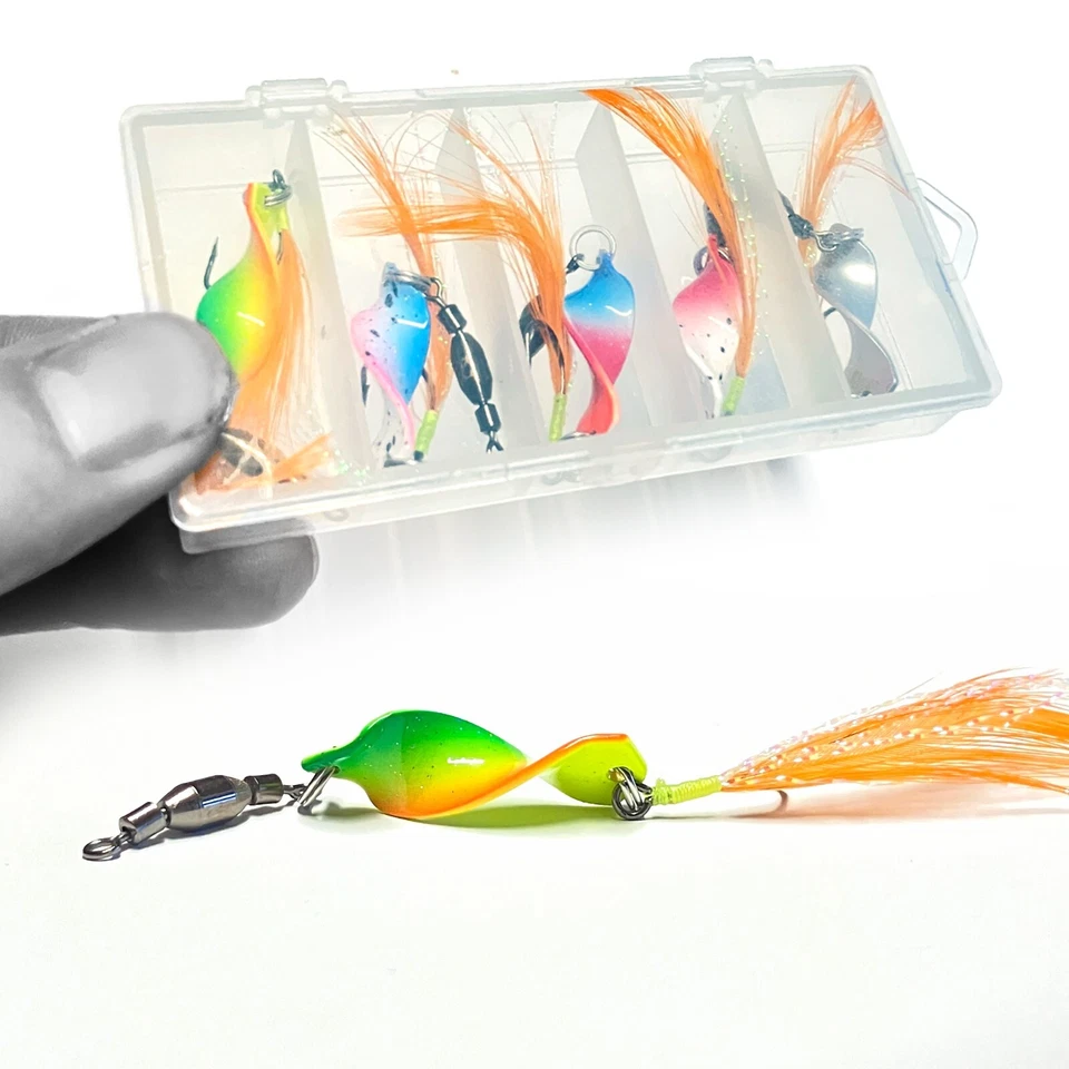 ROTATION SPOON 5er-Set | neuer Top Köder mit Einzelhaken | 3g / 7cm | Forellen - Bild 3 von 4