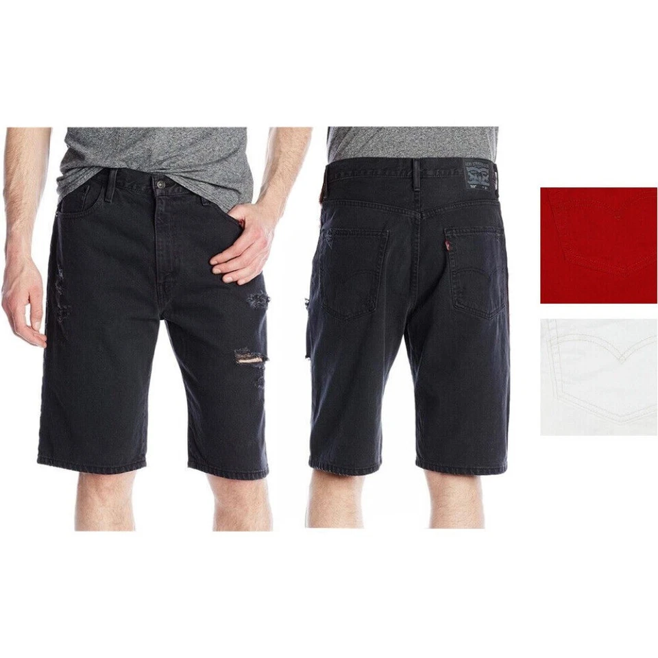 Pantalones cortos de mezclilla rectos holgados Levi's 569 para hombre