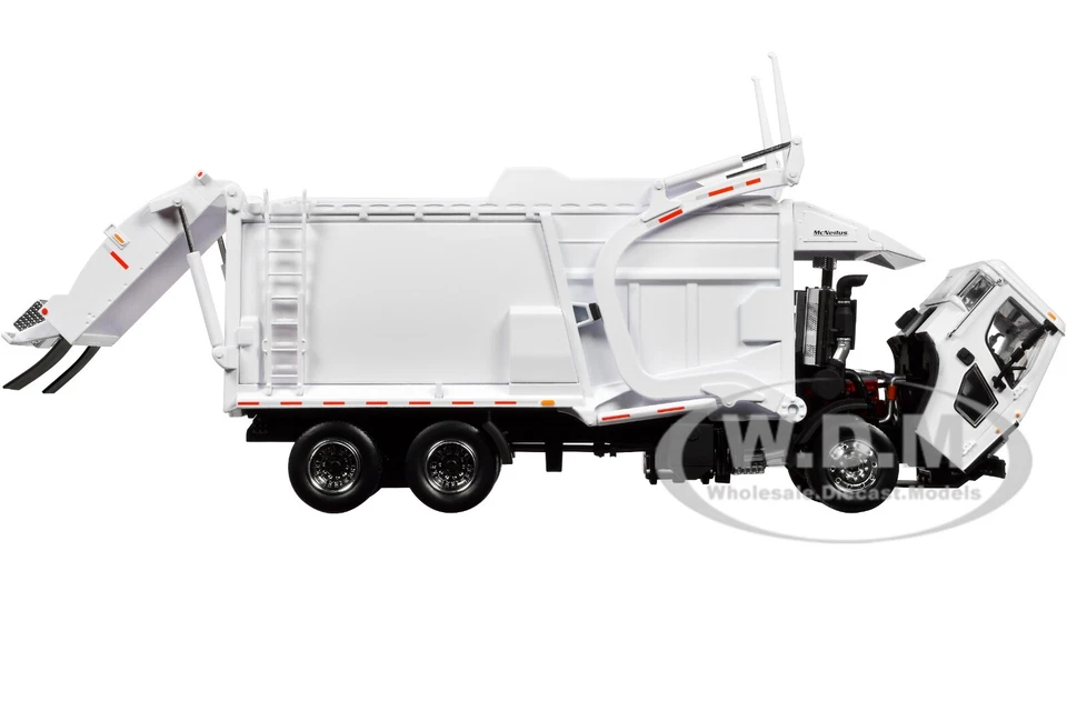 CAMIÓN DE BASURA Y CONTENEDOR MACK LR BLANCO 1/34 MODELO DIECAST POR PRIMERA MARCHA 10-4235 Foto 4 de 4