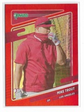 2021 Donruss Variations Holo Red #170 — Mike Trout, Los Angeles Angels