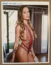 Naomi Swann Adult Model Autographed 8.5x11 Photo