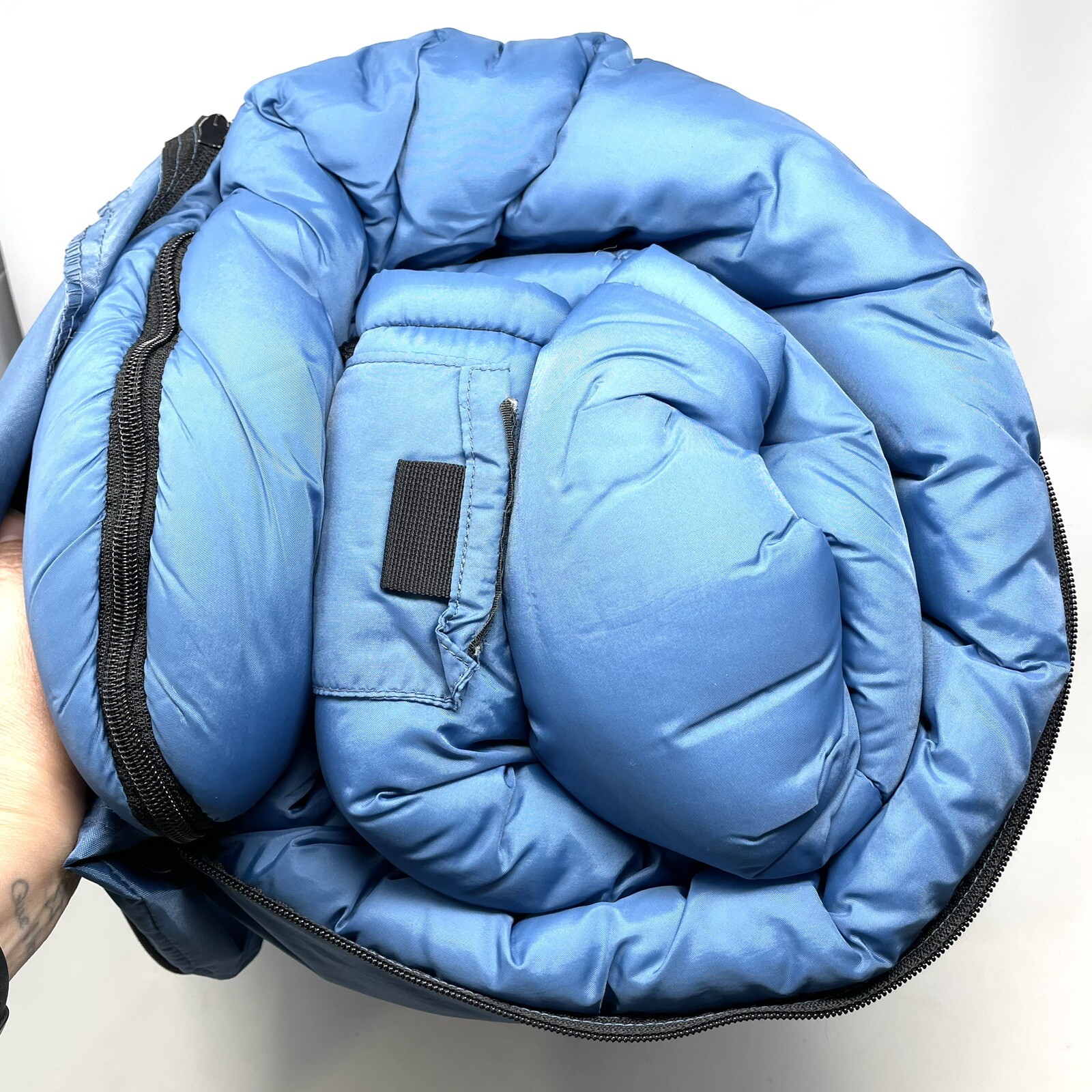 LL Bean Sleeping Bag 40 Degree Rectangular Ultraplush Lined Camp Bag Teal eBay