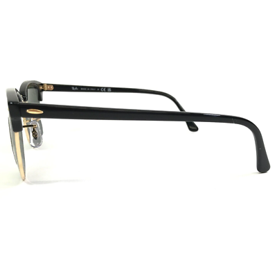 Ray-Ban Sunglasses RB3016 CLUBMASTER W0365 Black Gold Frames w G