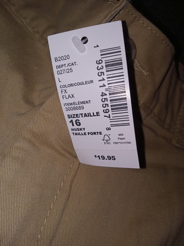 Children's Place Uniform Shorts Size 16 Husky - Picture 3 of 5