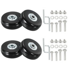 Replacement Luggage Suitcase Wheels Kit, 50mmx18mm Swivel Caster Wheels