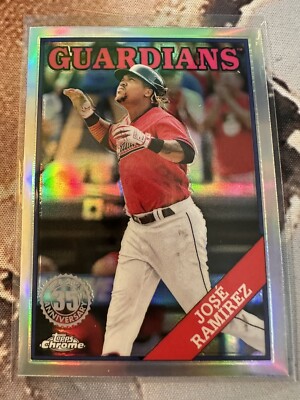2023 Topps Chrome JOSE RAMIREZ 1988 88BC-17 Refractor Cleveland Guardians  