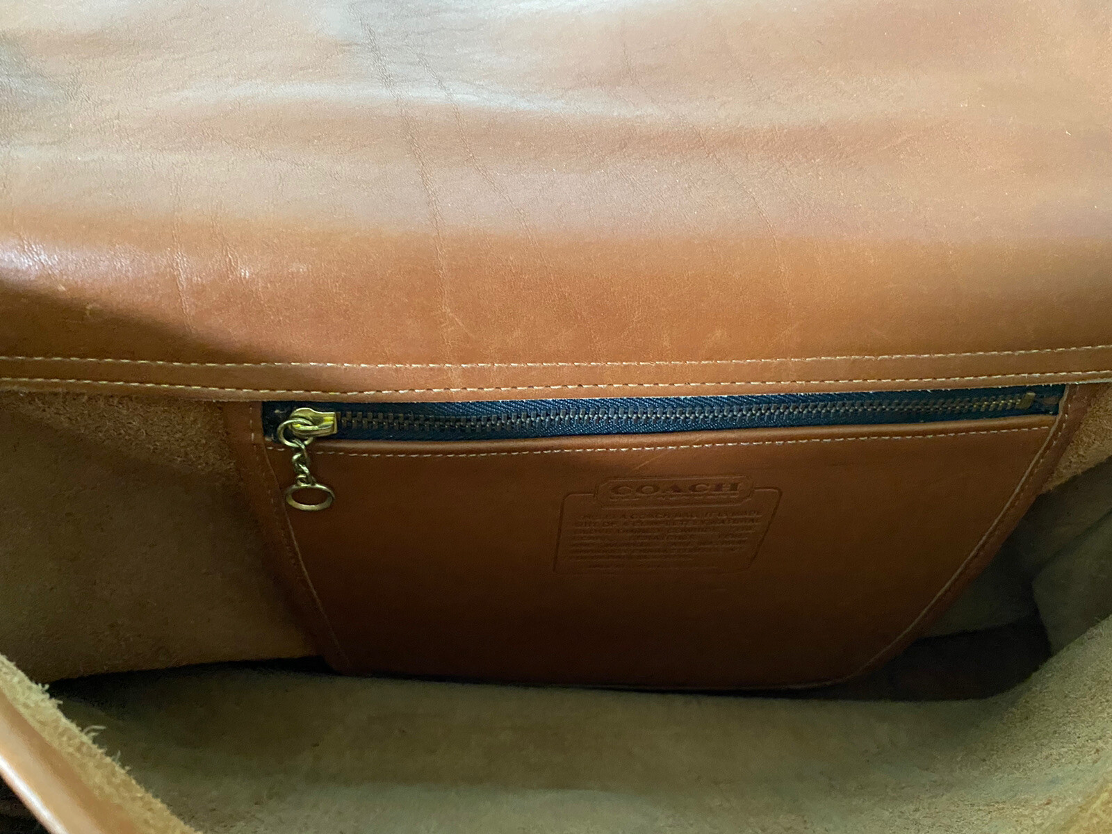 Vintage Coach Leather Briefcase Tan With Shoulder S… Gem