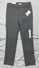 A New Day Dress Pants Women's Sz. 4R Skinny Ankle High Rise Gray Stretch