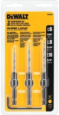 DEWALT DW2535 3 PIECE RAPID LOAD COUNTERSINK BIT SET  BRAND NEW FAST SHIPPING!!!
