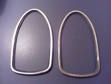VW Beetle Classic 1968-1972 Rear Light Lens Gaskets Silver 2x L+R OEM Tombstone