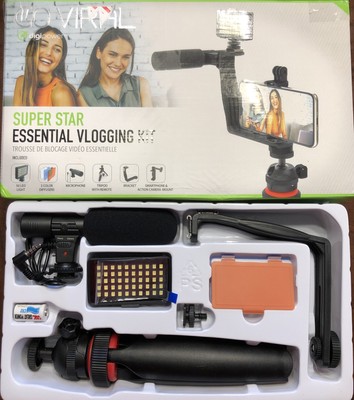 GO VIRAL Digipower RF-VLG7 Essential Vlogging Kit Black OPEN BOX