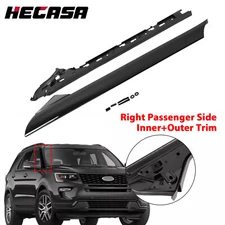 Right Side Windshield A-Pillar Molding INNER OUTER Trim For 11-19 Ford Explorer