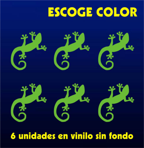 6 X PEGATINAS - Sticker - Vinilo - Lagartija - Lizard - Aufkleber Vinyl - Iphone - Imagen 1 de 14