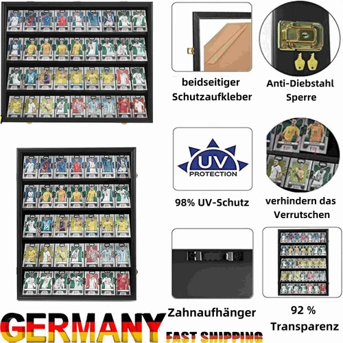 Acryl Hängevitrine Wandvitrine Sammel Vitrine fur Sport Star Card Sportkarten DE - Bild 1 von 10