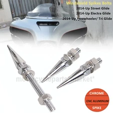 Windshield Spikes Bolts Fit For Harley 2014-up Electra Tri Glide FLHT FLHTCUTG