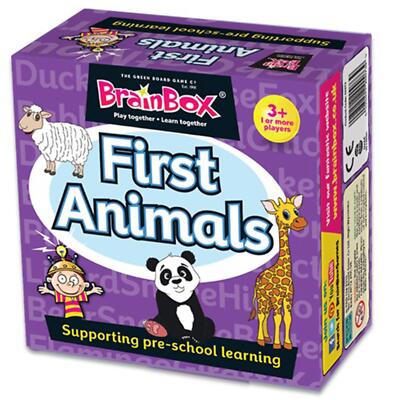 BrainBox First Animals Kinder Kleinkind pädagogisches Spielen und Lernen Brettspiel