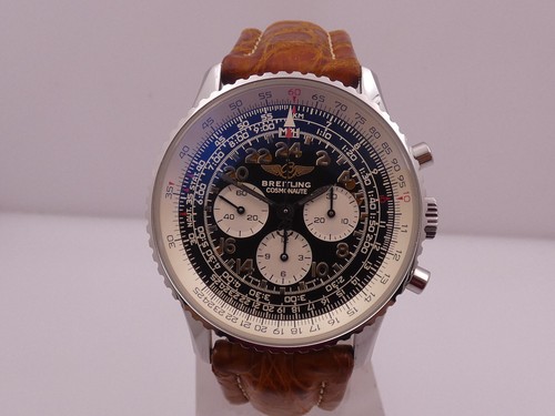 CRONOGRAFO BREITLING NAVITIMER COSMONAUTE 24H A12023 ACCIAIO MANUALE OROLOGIO - Foto 8 di 16