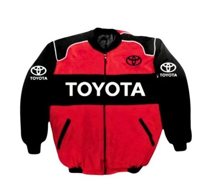Toyota Racing Jacket Red & Black | Embroidered Logo