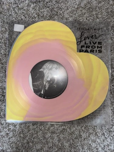 Taylor Swift Lover (Live From Paris) Heart Shaped Vinyl - Brand New - Fast Ship!