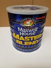 Maxwell House Master Blend Metal Coffee Can