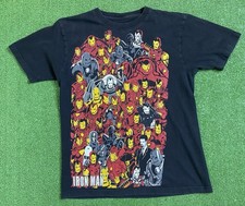 Camiseta Iron Man Para Hombre Mediana Superhéroe Marvel Motor Loco Armadura Evolución Trajes