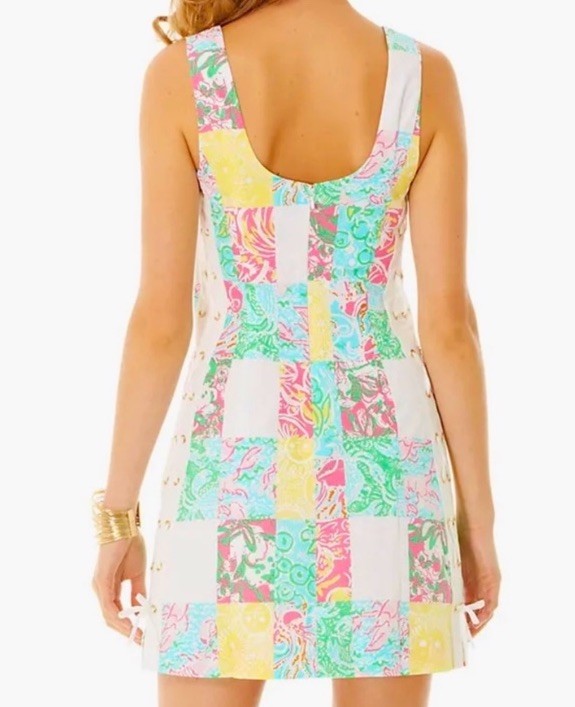 Lilly Pulitzer Multi State Patch Patchwork Delia … - image 3