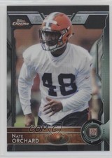2015 Topps Chrome Rookies Black Refractor 54/299 Nate Orchard #164 1u0