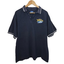 JJB, Vintage, Navy Blue, Leeds Rhinos, Embroidered, Short Sleeve Polo Shirt, L.