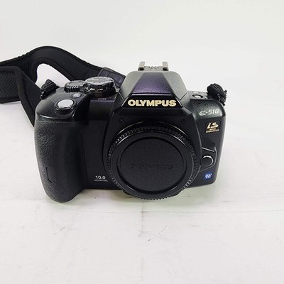 Broken Olympus E-510 10MP 4/3 Mount Digital SLR DSLR Camera Broken Card Slot
