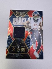 2023 Panini Select - Draft Selections Memorabilia Tank Dell #DSM-NTD Red Prizm 