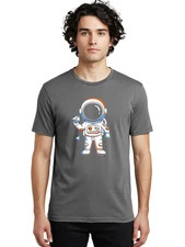 Astronaut-3 Mens Graphic Tee, 100% Cotton, Casual Summer Wear